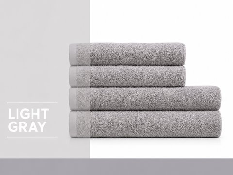 Рушник махровий Nostra Light Gray 400 г/м&sup2;, 100% бавовна 7318426504261 фото