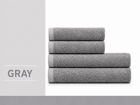 Рушник махровий Nostra Gray 400 г/м&sup2;, 100% бавовна 7318426505389 фото