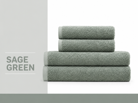 Рушник махровий Nostra Sage Green 400 г/м&sup2;, 100% бавовна 7318426509731 фото