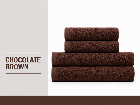 Рушник махровий Nostra Chocolate Brown 400 г/м&sup2;, 100% бавовна 7318426519742 фото