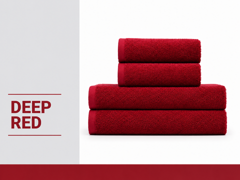 Рушник махровий Nostra Deep Red 400 г/м&sup2;, 100% бавовна 7318426521934 фото