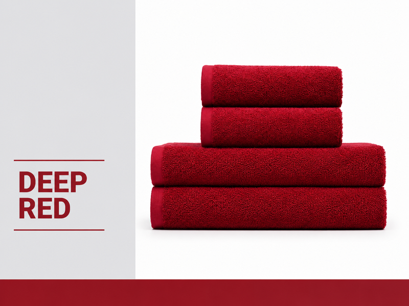 Рушник махровий Nostra Deep Red 400 г/м&sup2;, 100% бавовна 7318426521934 фото
